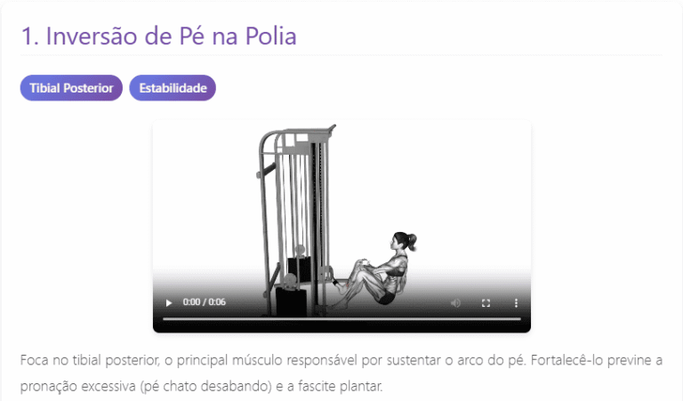 Inversão de Pé na Polia